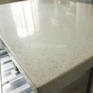 Comptoir Kitchentop en pierre de quartz de couleur fleur personnalisée